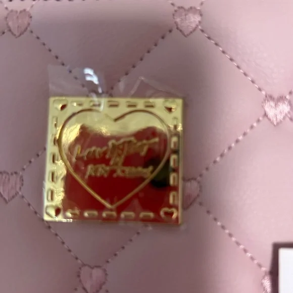 Betsey Johnson Pink Quilted Tote with Floral Accents  BRAND NEW WITH TAGS - Picture 2 of 6